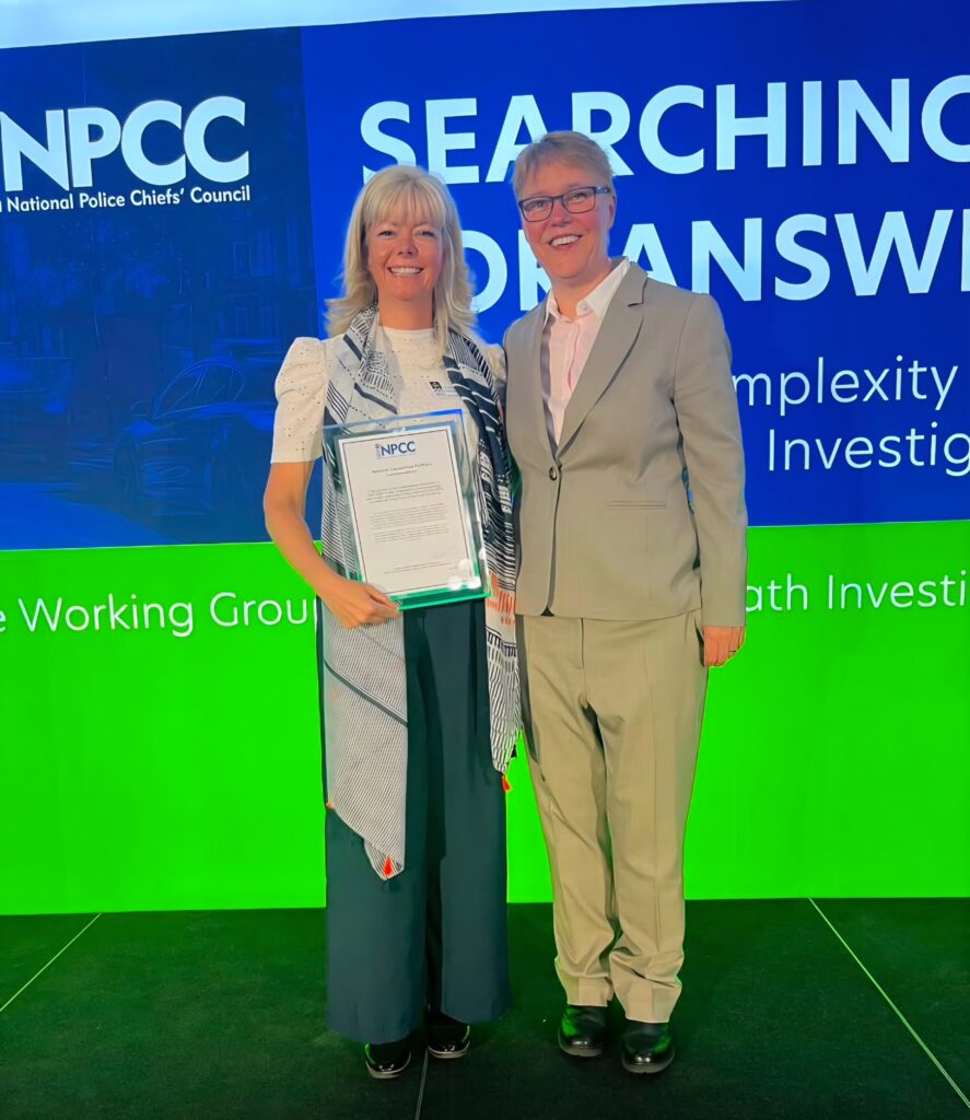 Congratulations to Detective Chief Superintendent Vicky Lee on National NPCC Commendation